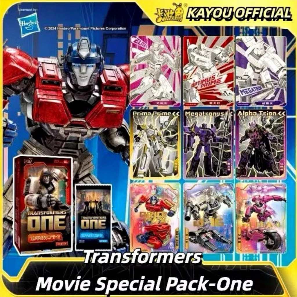 Kayou 1 Pack isi 5 Kartu Transformers Collectible Card Movie Special Pack One CCG TCG Blind Box Card