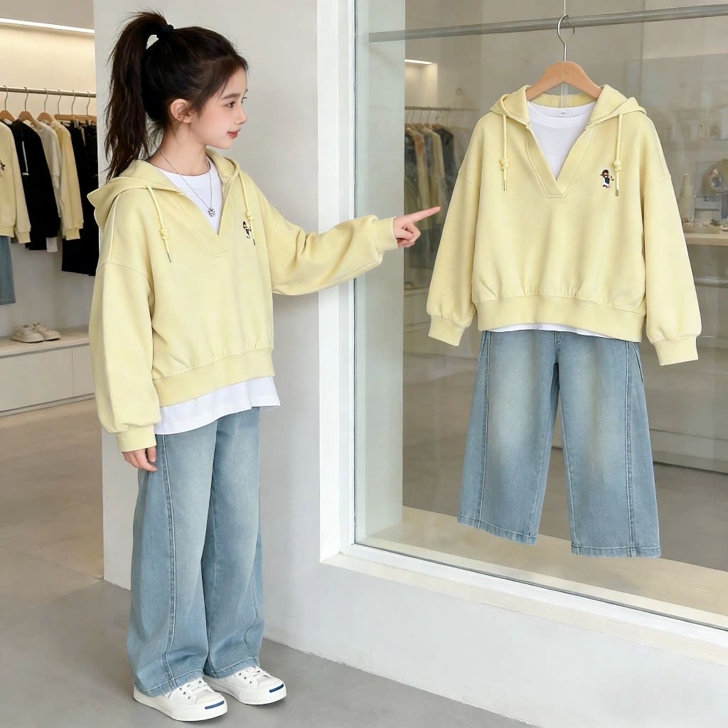 SETELAN SWEATER HUDY JUNIOR PREMIUM