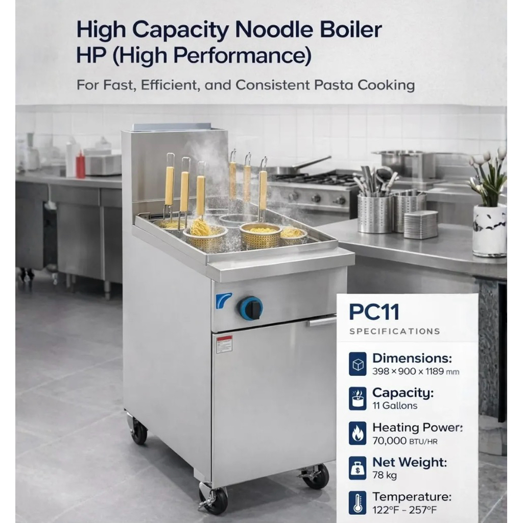 MASTECHEF GAS PASTA COOKER/NOODLE BOILER PC 11