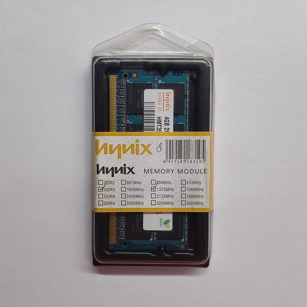 Memory Ram Laptop Sodim HYNIX 4GB 1066Mhz DDR3 2Rx8 PC3-8500S Original New