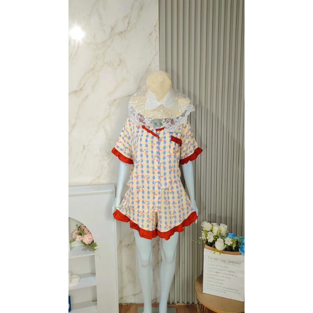 setelan rayon premium/setelan kekinian/setelan clara