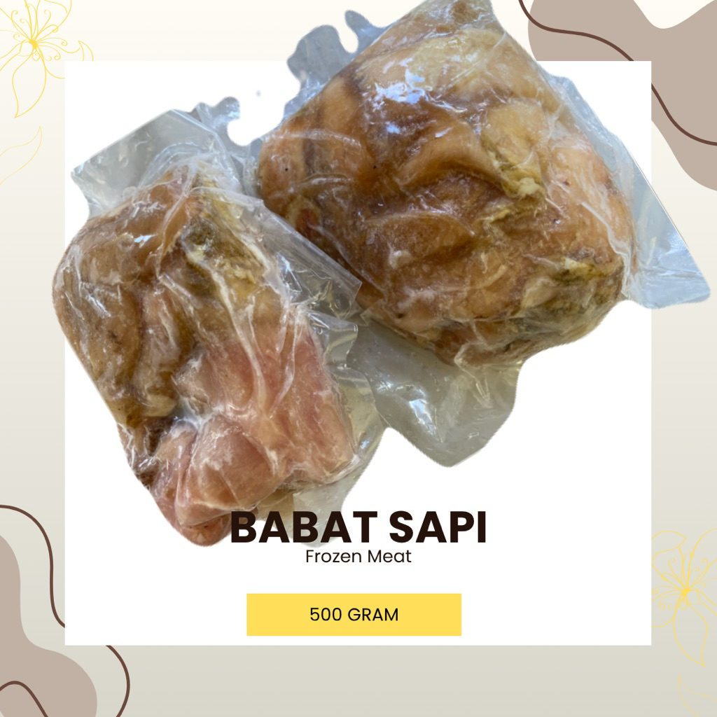 BABAT SAPI 500 GRAM | JUAL BABAT | JEROAN SAPI | BABAT SAPI BERSIH | DAGING SAPI