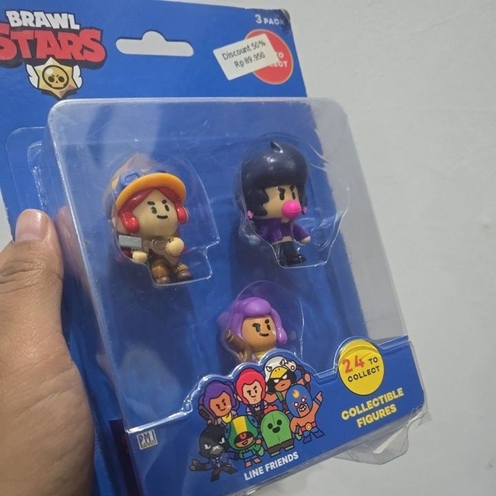 BRAWL STARS LINE FRIENDS 3 PACK