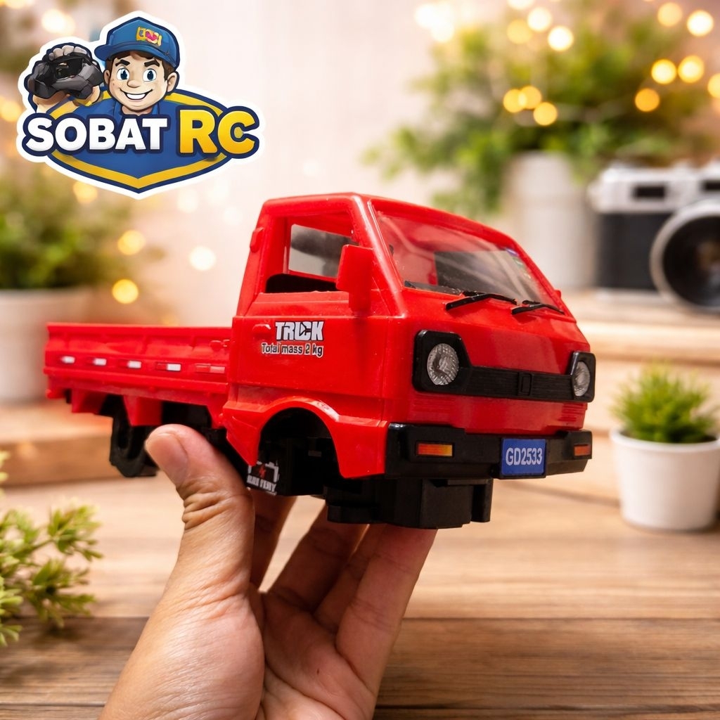 Bodi Sasis Pickup RC Skala 1:20 – Model Mini Truck Detail Realistis Siap Modif