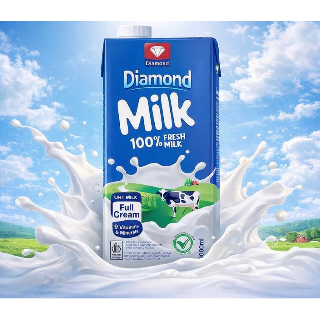 Diamond milk/susu diamond/fresh milk 1 liter