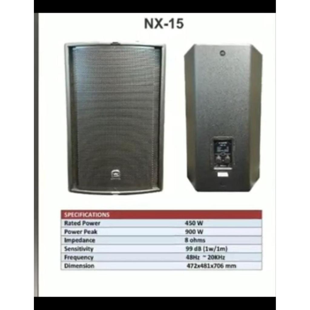 (JUAL 2 BUAH) Wisdom NX15 / NX-15 / NX 15 – Speaker Pasif 15inch Wisdom