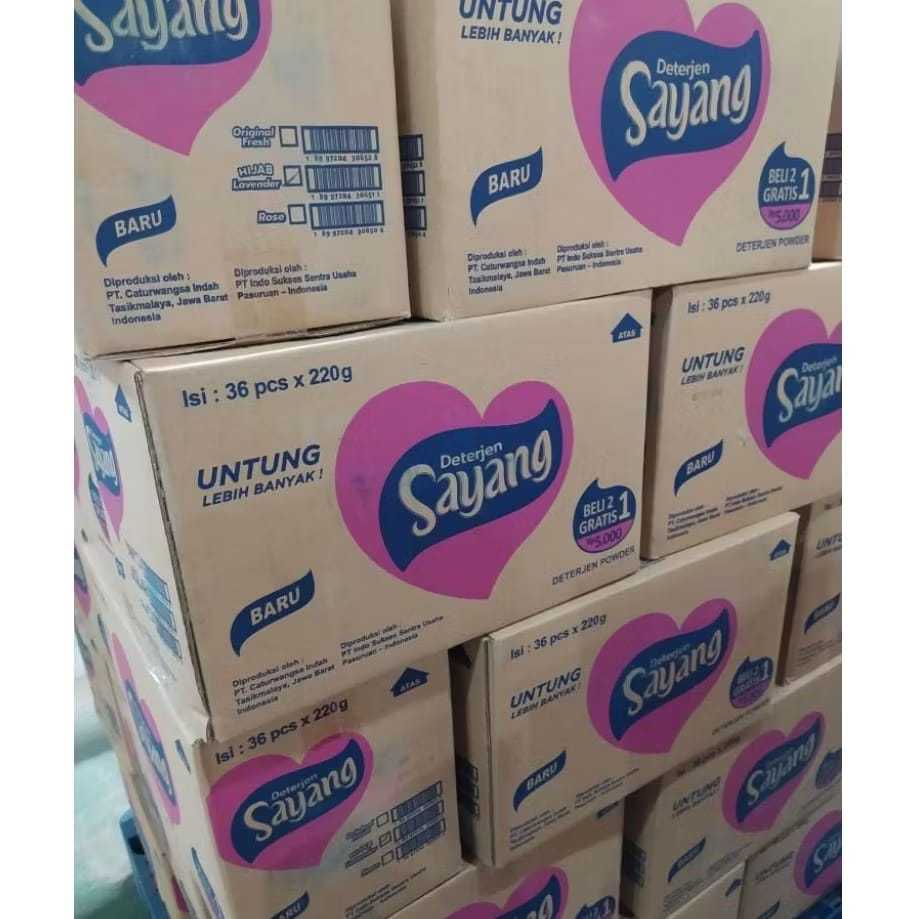 DETERGEN Sayang 1 DUS isi 36pcs 220g PROMO TERBARU