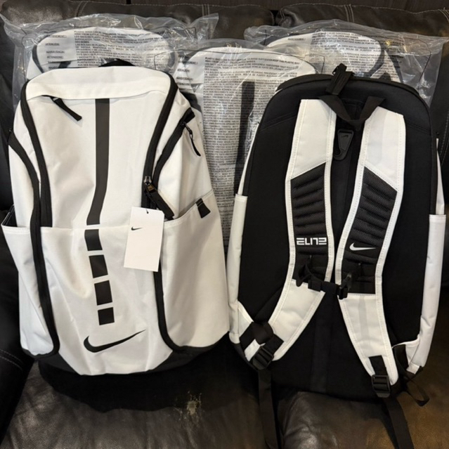 NIKE HOOPS ELITE PRO WHITE BLACK || 100% ORIGINAL AUTHENTIC || READY STOCK INA || TAS SEPATU BASKET 