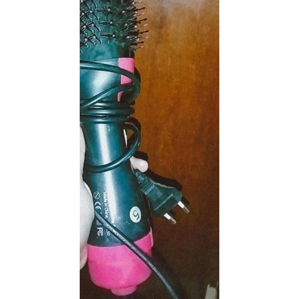 Prelove ORI_Goto Sirlo Sisir Blow Pelurus Curly Pengering Rambut Elektrik 3in1