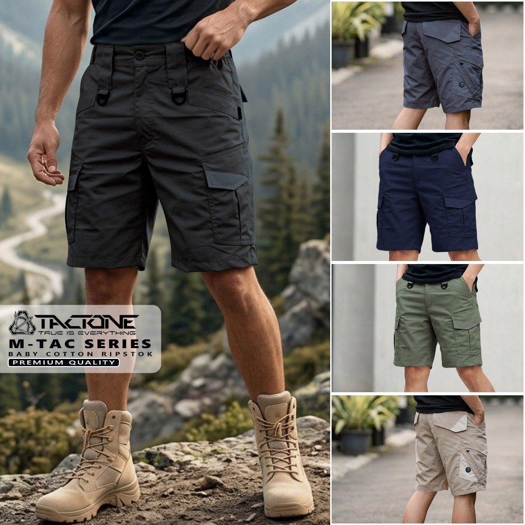 RG-TAC Celana Cargo Pendek Pria M-TAC Original dengan Bahan BABY COTTON  Premium
