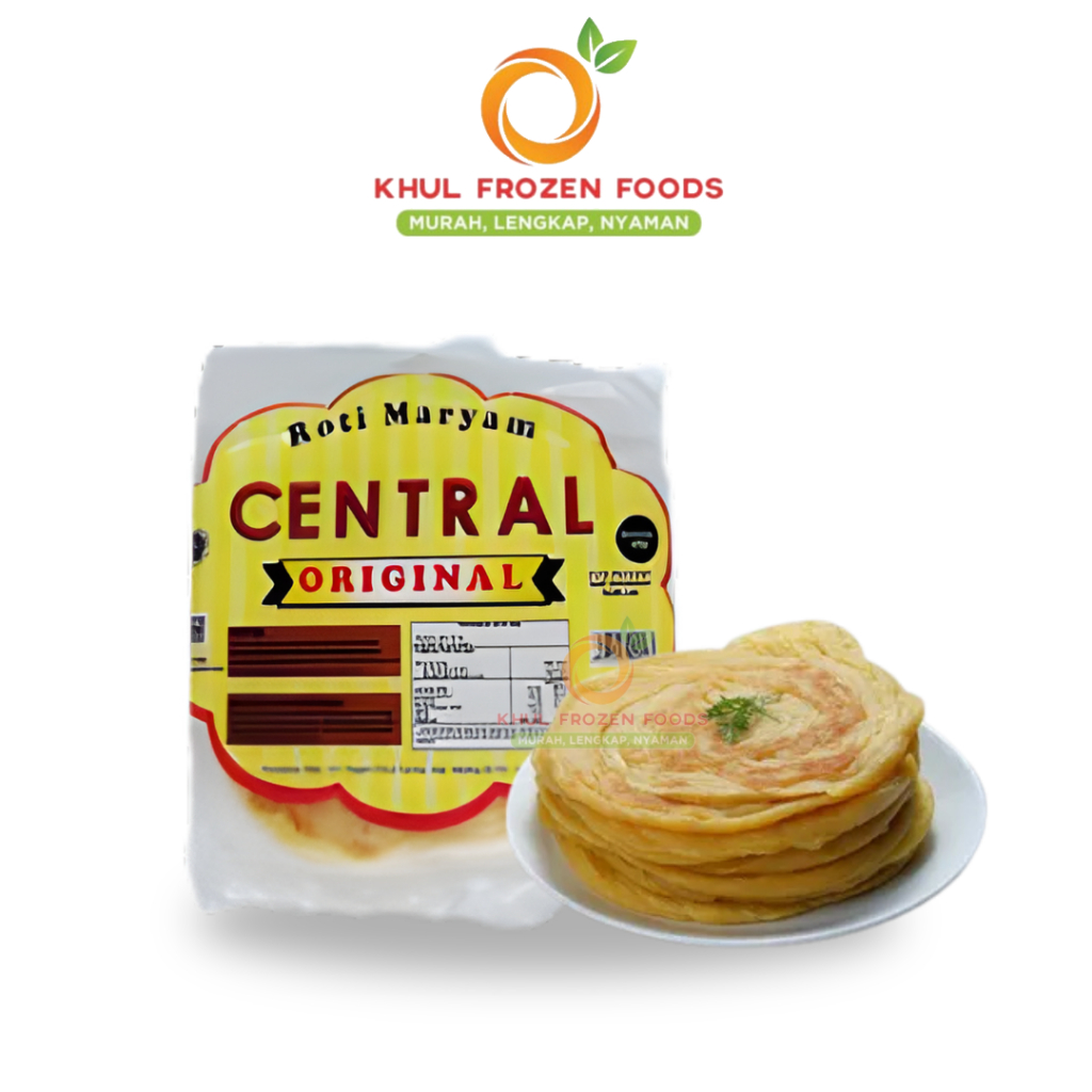 Central Roti Maryam Isi5 500Gr / CENTRAL / Roti canai / Maryam isi 5 / Lebar