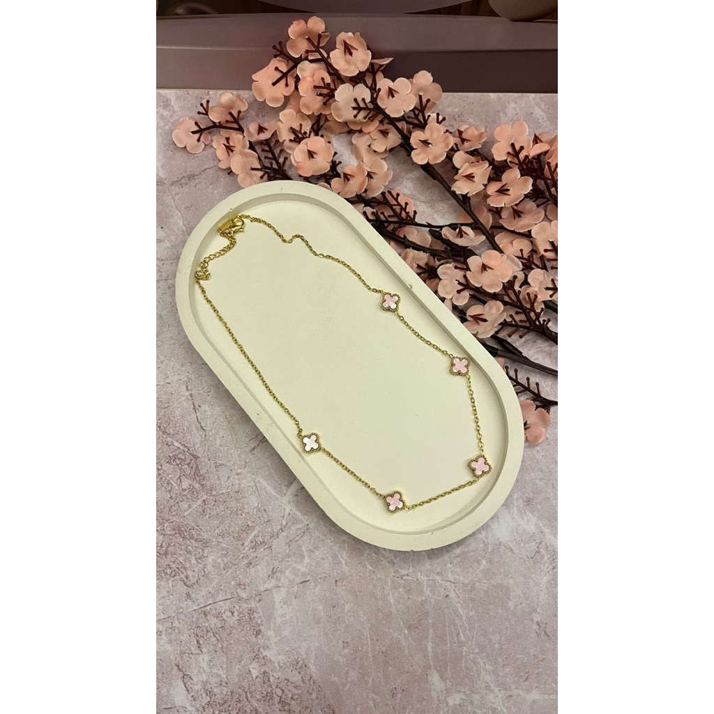 Kalung Titanium Rantai Tipis Anti Karat Desain Minimalis Premium