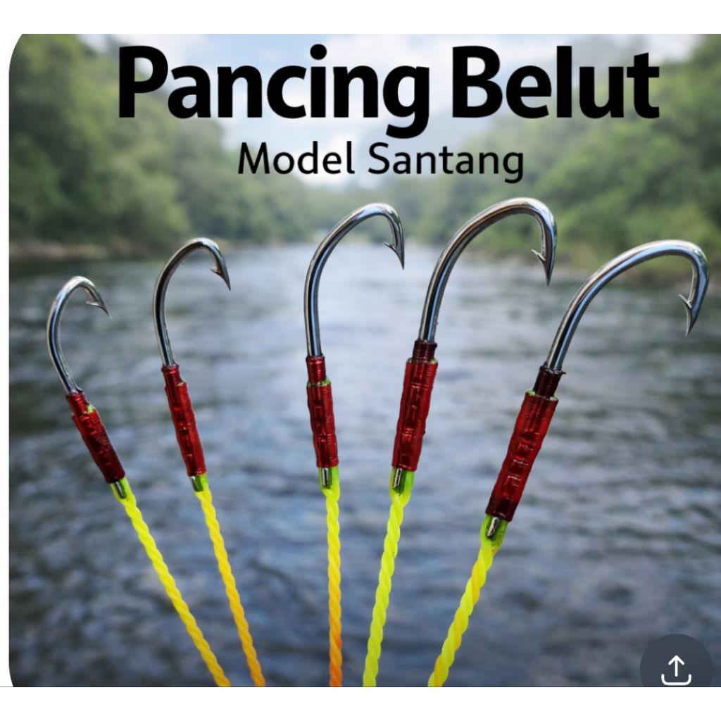 pancing belut baja model sAntang terbaik | kail belut baja anti lepas