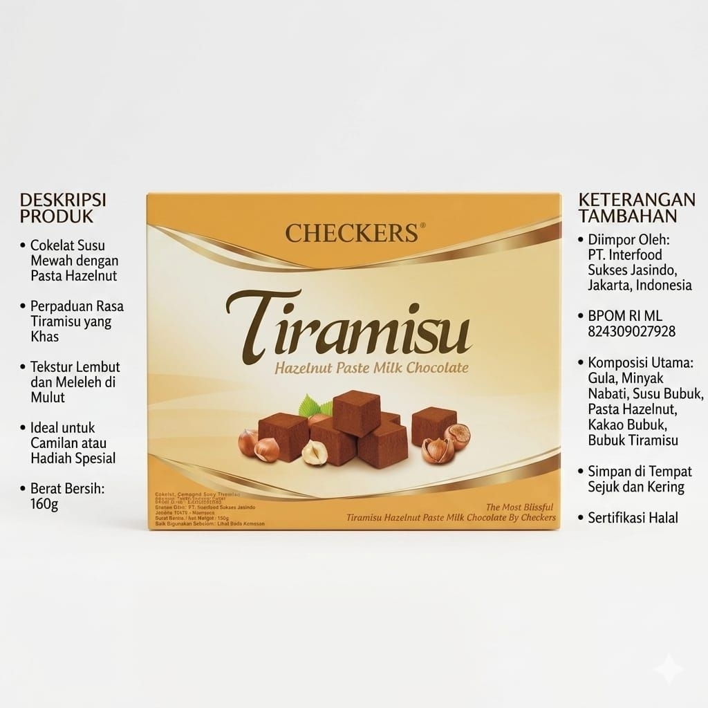CHECKERS tiramisu 160 gram