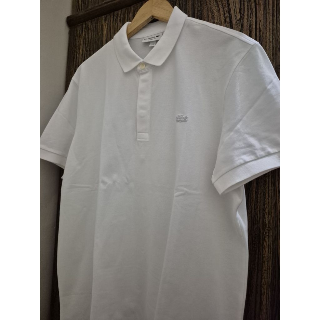 (PRELOVED) LACOSTE REGULAR FIT PARIS EDITION POLO SHIRT PUTIH