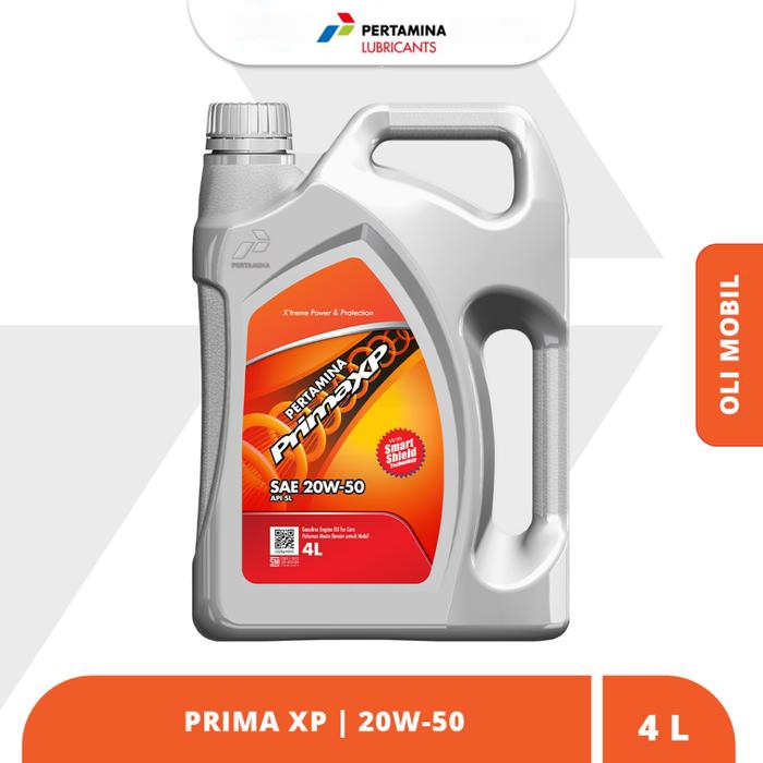 Oli Mesin Pertamina Prima XP 20W-50 4L (Untuk mobil bensin)