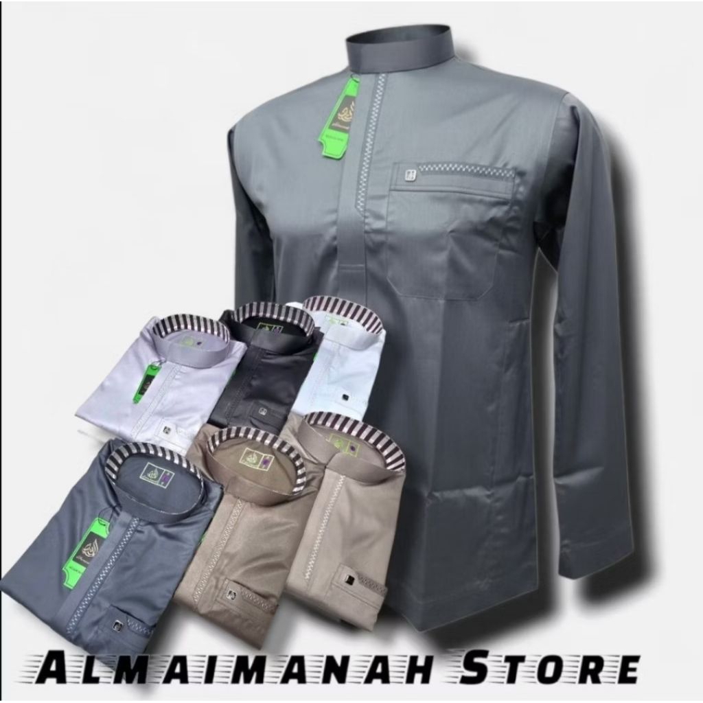 EXCLUSIVE Al Maimanah Koko Melayu Bahan Polyster Saudi Import Motif Bordir Simple Terbaru Koko Melay