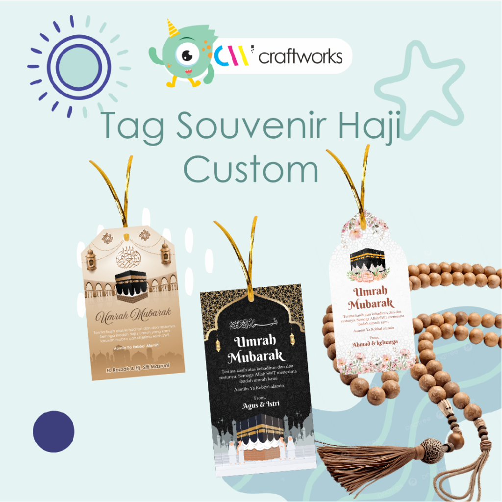 HANG TAG SOUVENIR UMROH HAJI CUSTOM
