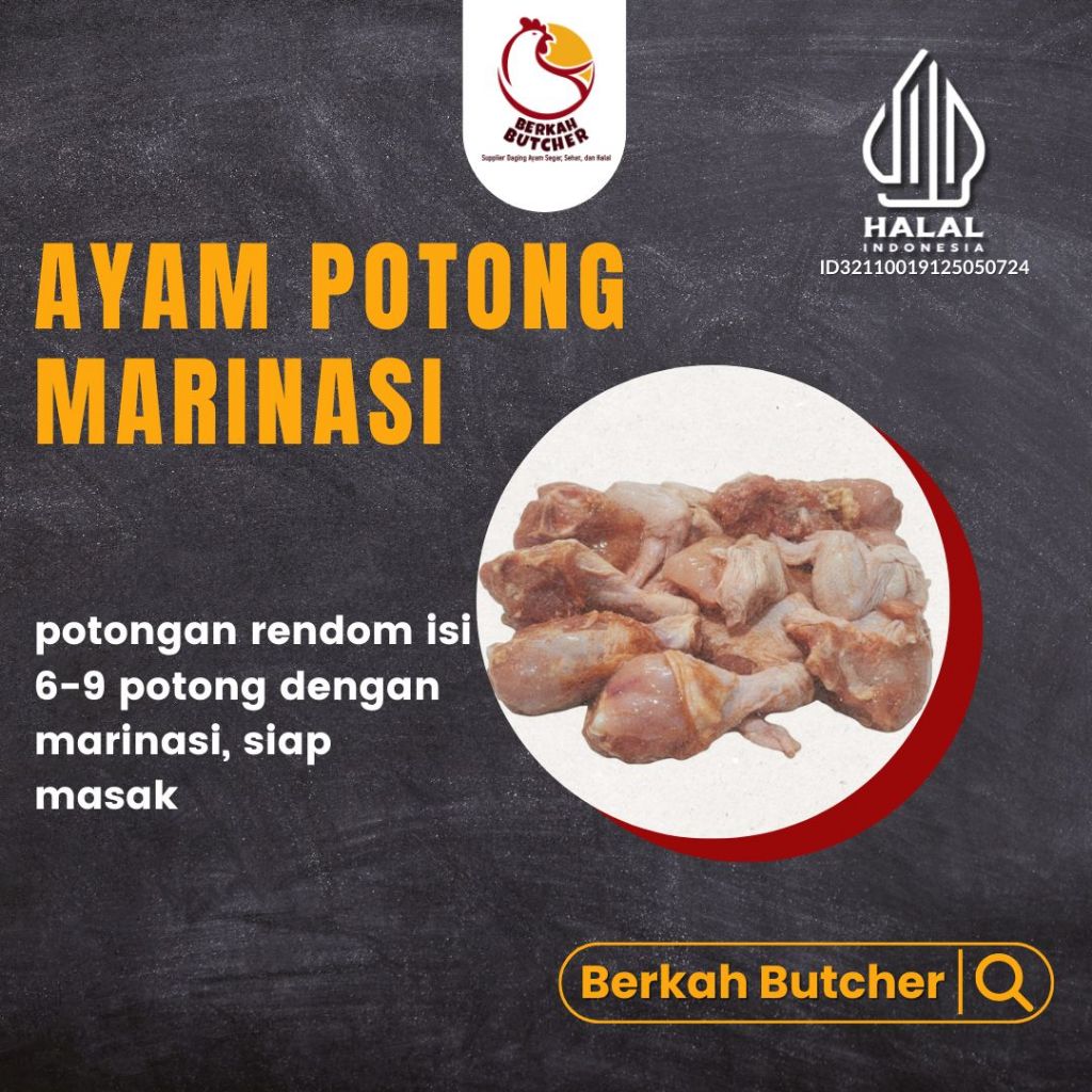 Ayam Potong Marinasi - Berkah Butcher