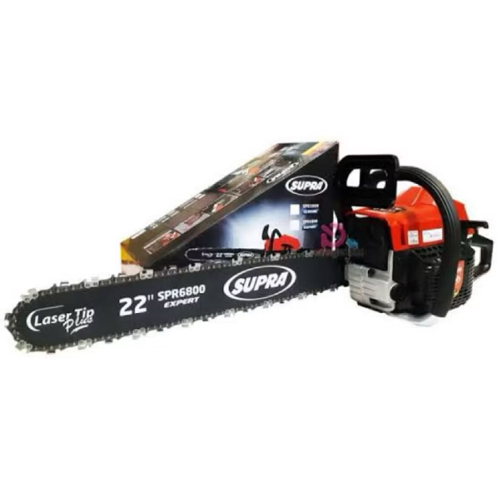 Mesin chainsaw SUPRA SPR6800 bar 22” / mesin gergaji kayu supra spr 6800