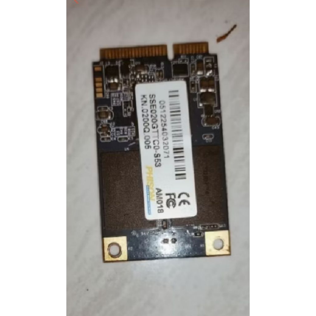 SSD mSATA PHISON 19gb Normal Sentinel 100%