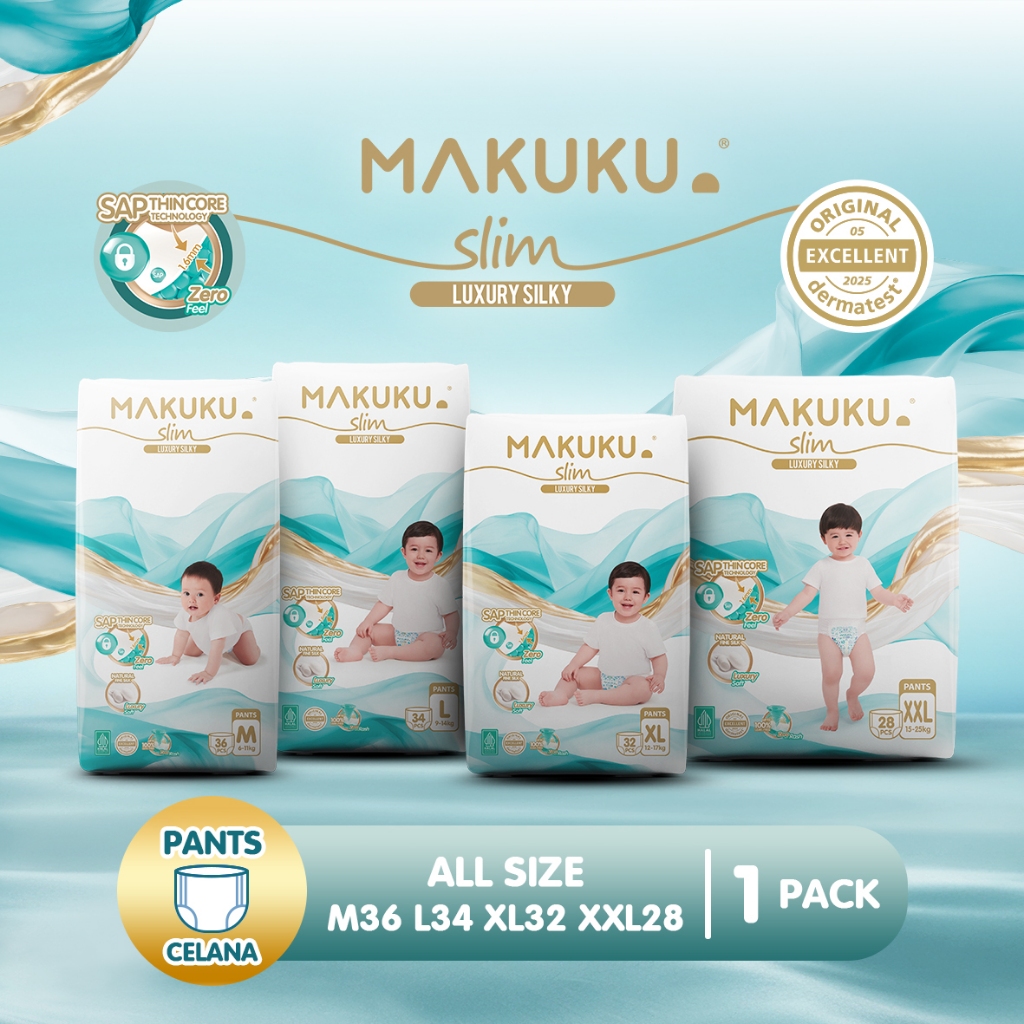 Makuku NEW SAP Diapers Slim All Varian Makuku Baby Slim Diapers Makuku Slim Diapers Tape Makuku Slim