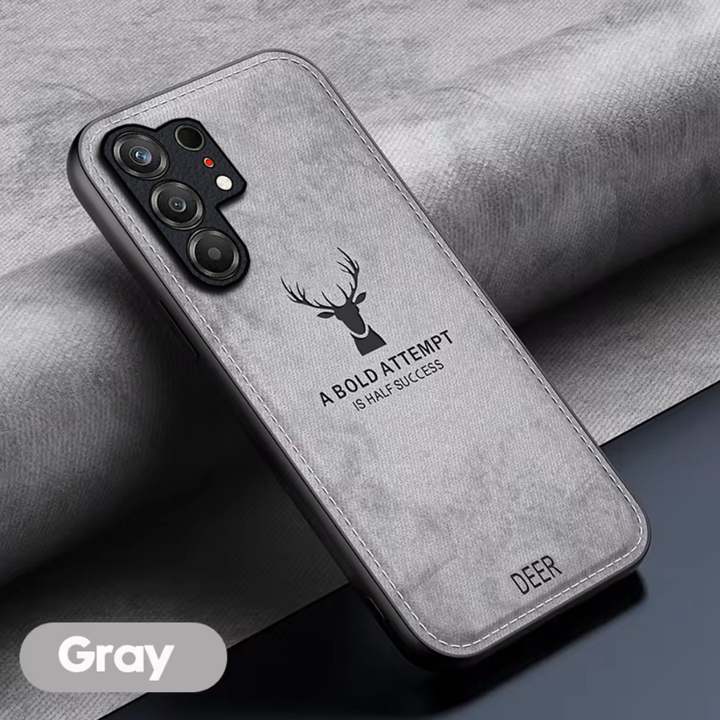 CD - Case Compatible For Tecno Camon 50 4G Softcase Deer Cloth Jeans Camera Protect