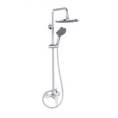 AZKO Acroz Set Essencio Shower Mandi - Metalik Chrome Shower Kamar Mandi Perlengkapan Kamar Mandi Pe