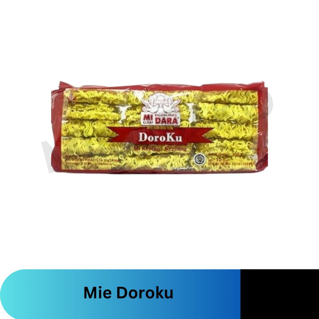 Mie Kering Gandum Doroku 600g - Cocok untuk Seblak, Mie Ayam, Cuangki, Mie Goreng