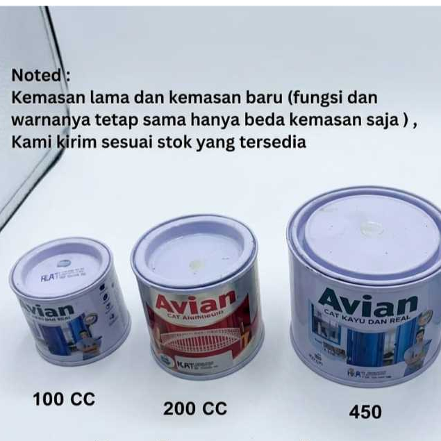 CAT BESI SILVER 1/2 KG, Cat Avian Chrome Aluminum 0,45 lt , cat minyak alumunium