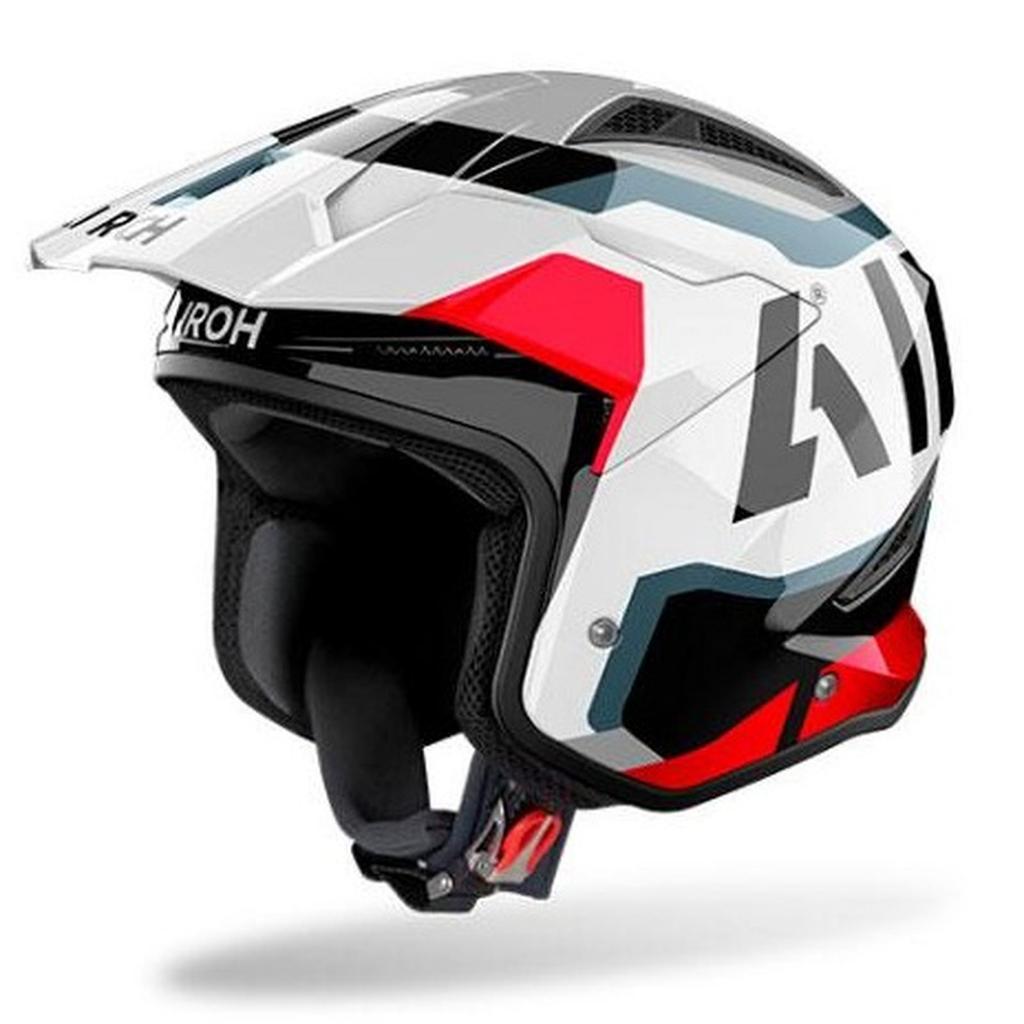 HELM AIROH TRR II JUPITER RED GLOSS HELM HALF FACE AIROH TRR II JUPITER RED GLOSS HELM TRAIL HALF FA