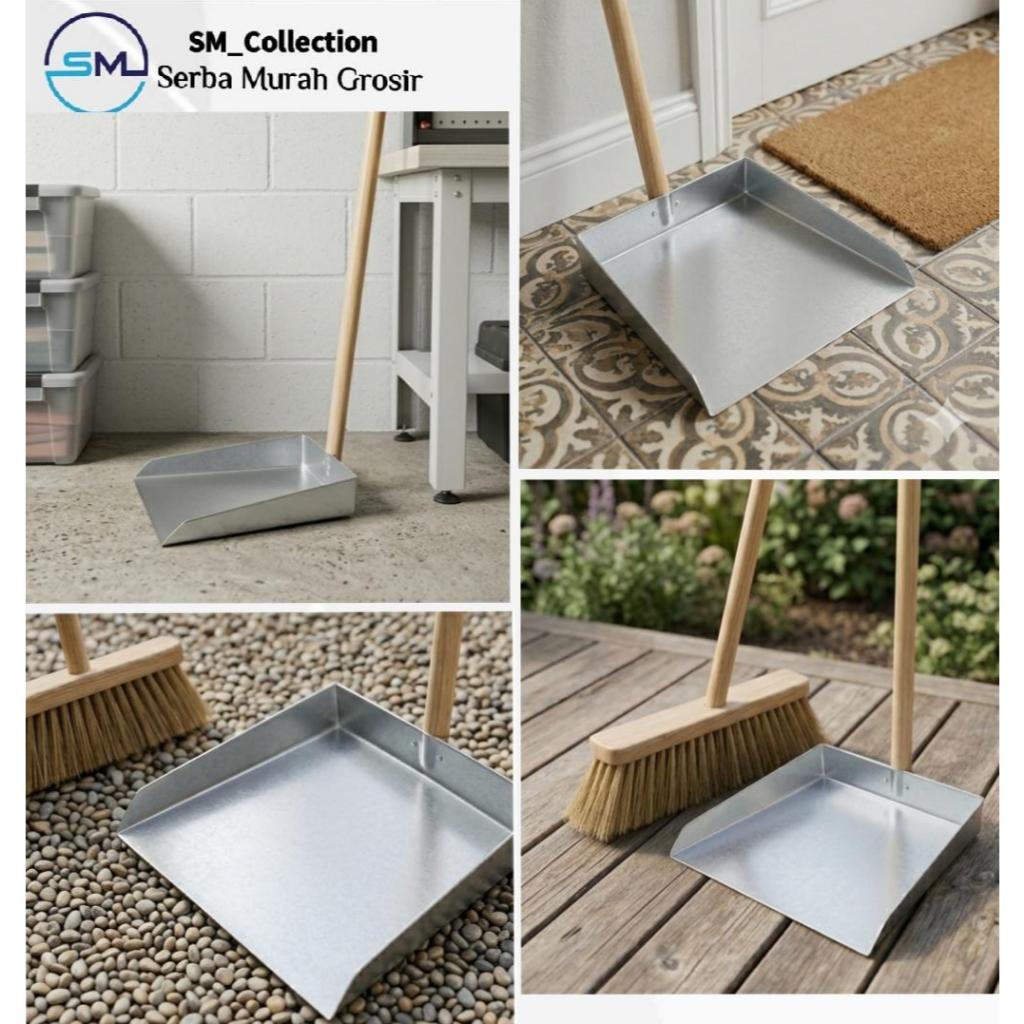 Serokan sampah/pengki sampah/sekop sampah/serok sampah seng