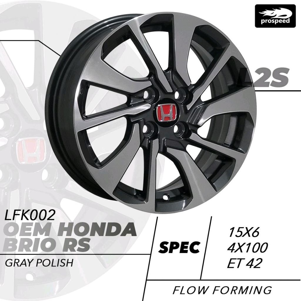 Velg racing brio RS ring 15