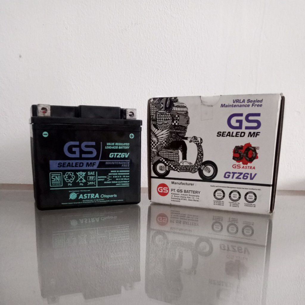 Aki Motor GS Astra MF GTZ6V Aki Kering Beat, Scoopy, Vario 125/150