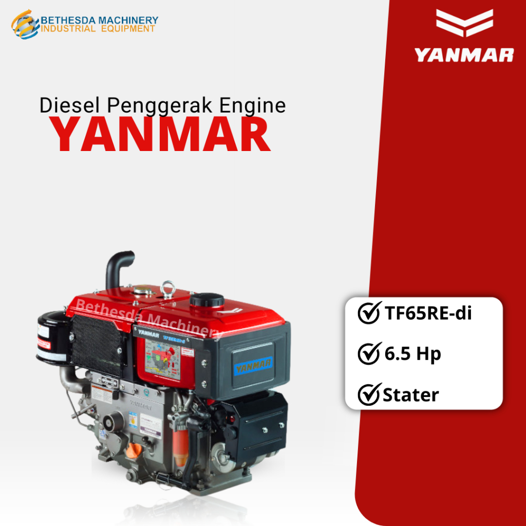 Mesin Diesel Motor Penggerak 6.5 Hp Yanmar TF65RE Stater