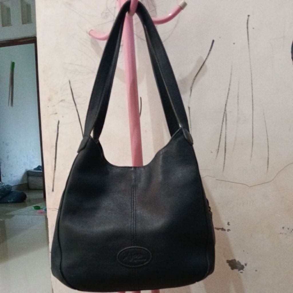 tas kulit melrose , navy