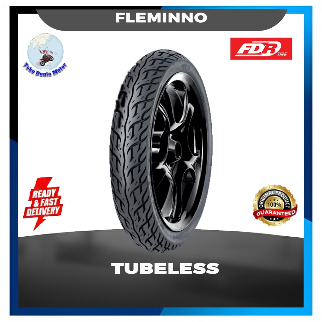 BAN MOTOR FDR FLEMINO 80/90 14 TUBELESS BAN LUAR DEPAN MOTOR MATIC BEAT