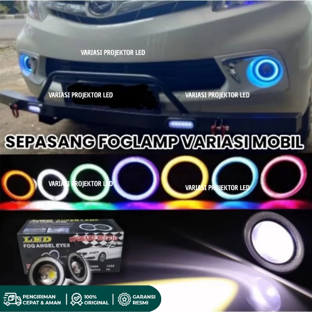 Lampu Foglamp Lampu Kabut Mobil Avanza, Xenia, Sigra, Ayla, Calya, Inova, Livina, Pajero, Fortuner U