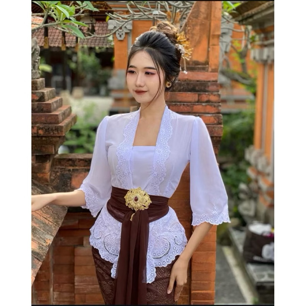 Kain kebaya bordir bali motif terbaru terlaris termurah bahan kebaya bordir bali bahan kebaya encim 
