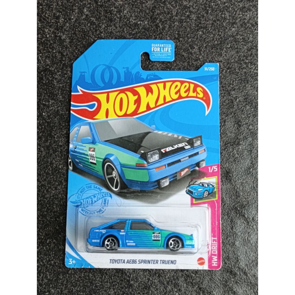 Hot wheels toyota AE86 Sprinter Trueno Falken edition