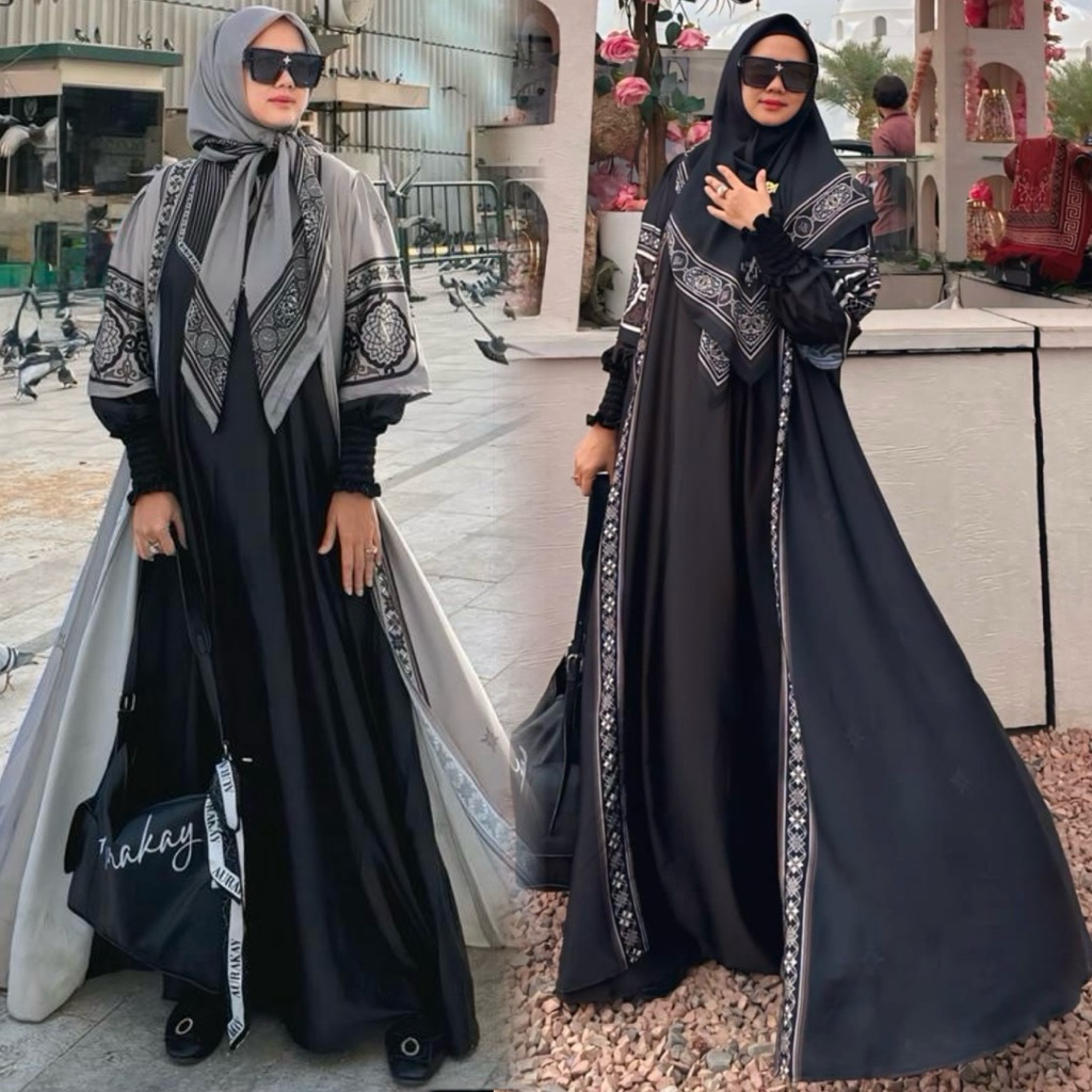 AURAKAY GAMIS DRESS NAJWA SET HIJAB 7977 ORI BY AURAKAY