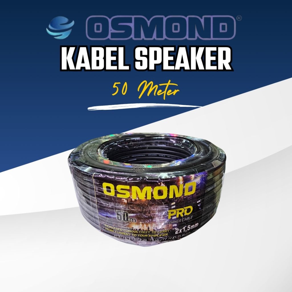 Surya Agung Kabel Speaker audio OSMOND PRO panjang 50 meter
