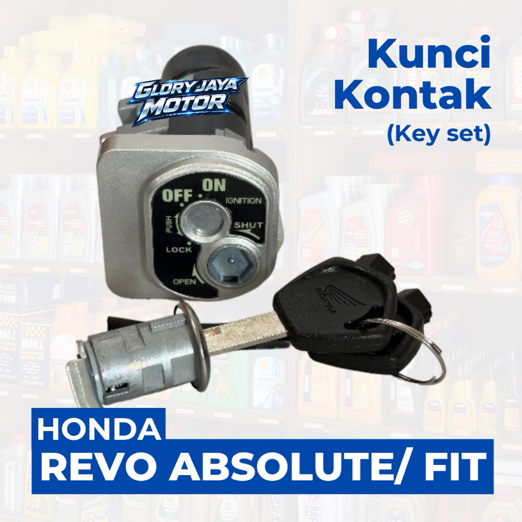 KUNCI KONTAK KEY SET MOTOR HONDA REVO ABSOLUTE / REVO FIT ORI