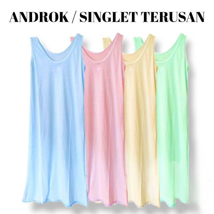ANDROK TERUSAN PANJANG DALEMAN WANITA WARNA DRESS DALEMAN