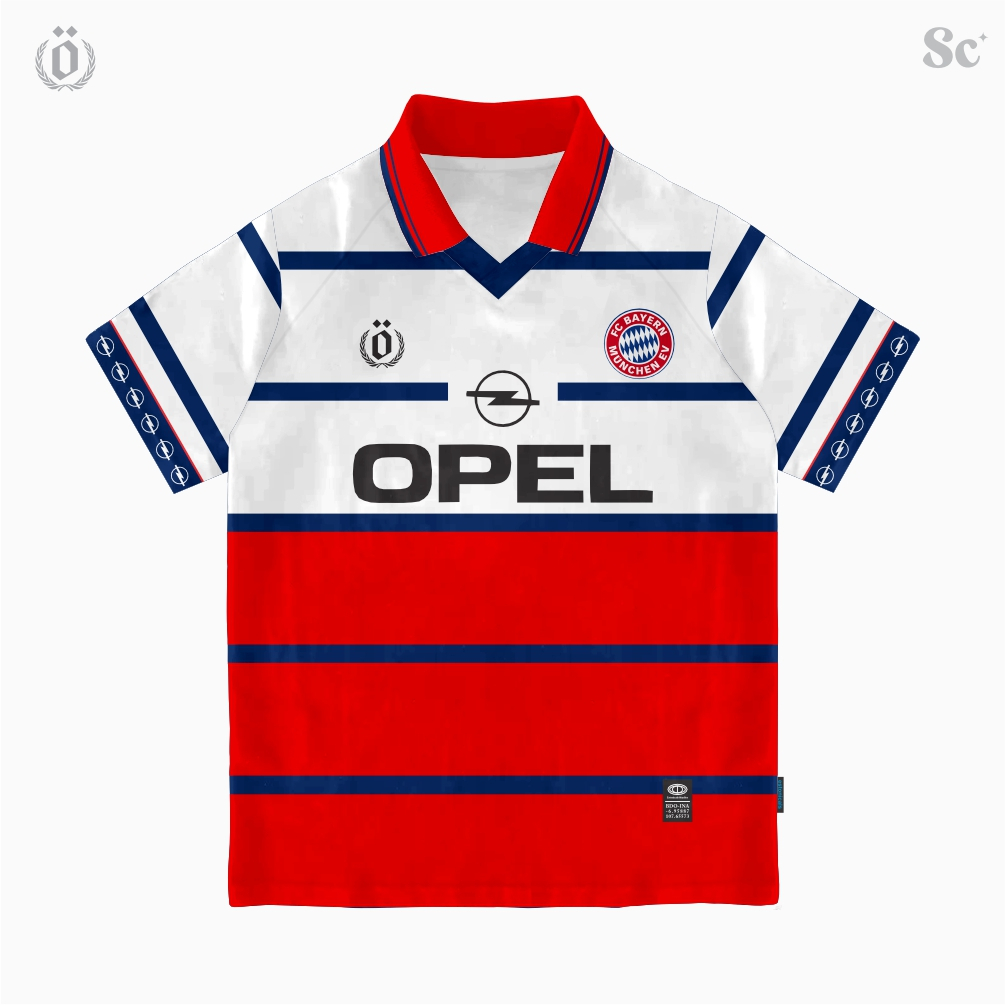 estonicals - Jersey retro FC Bayern Munchen 1998-1999 fullprint / Jersey retro / Baju Munchen