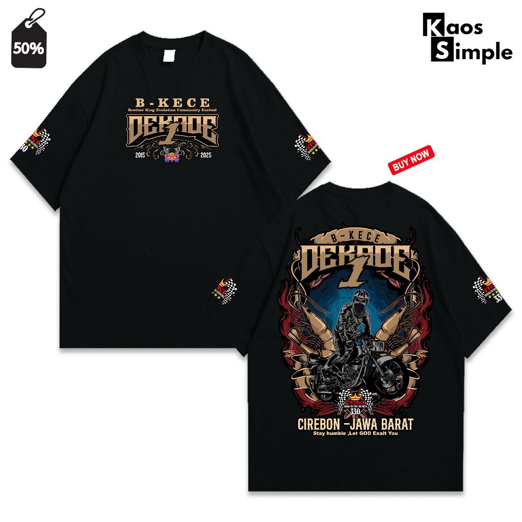 KAOS Rx King 1 Dekade YKIS Lengan Pendek RR IDN