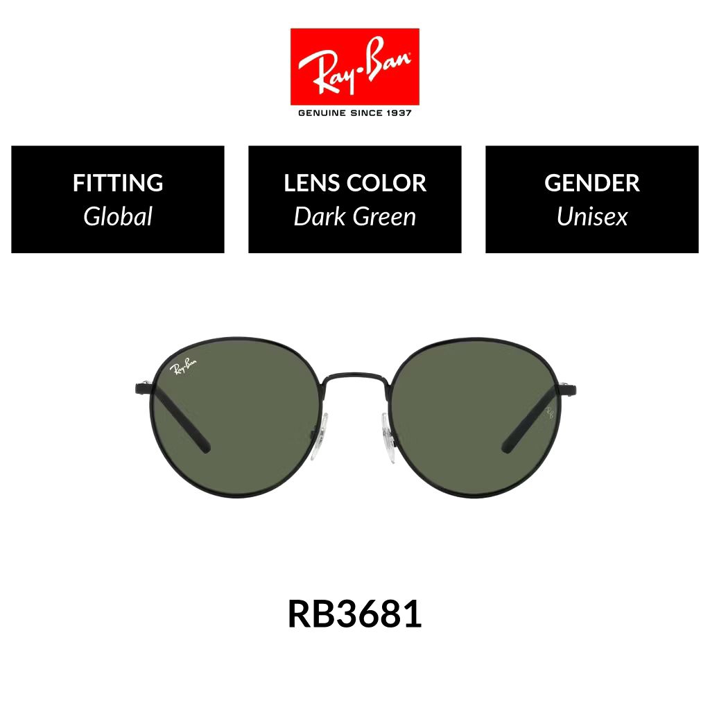 100% Original Ray-ban clasic 3681 | RB 3681 | sunglasses pria wanita original