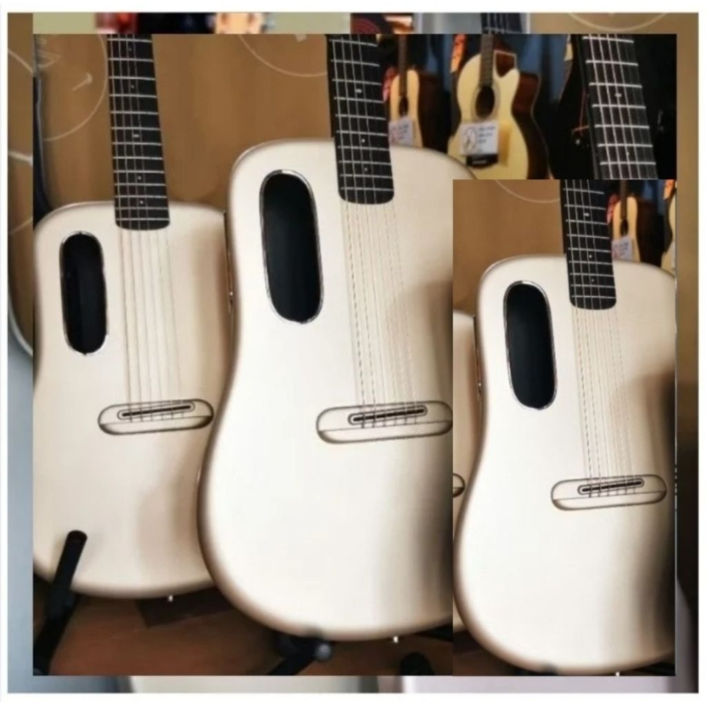 GITAR PREMIUM LAVA 3/4 FREE PACKING KAYU - SENAR CADANGAN - TANAM BESI LVA ME SENAR STRING GUITAR