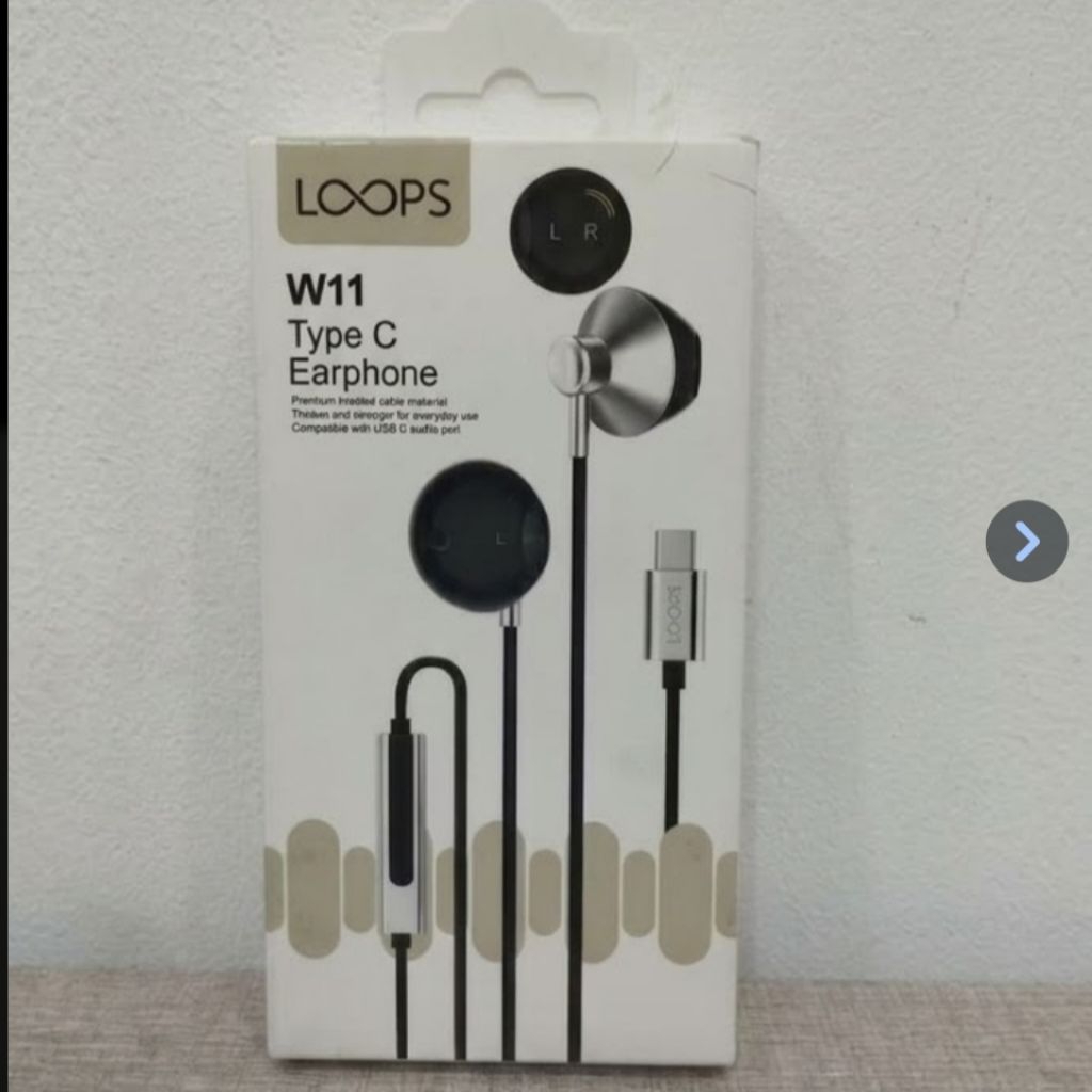 EARPHONE LOOPS W11 TYPE ORIGINAL