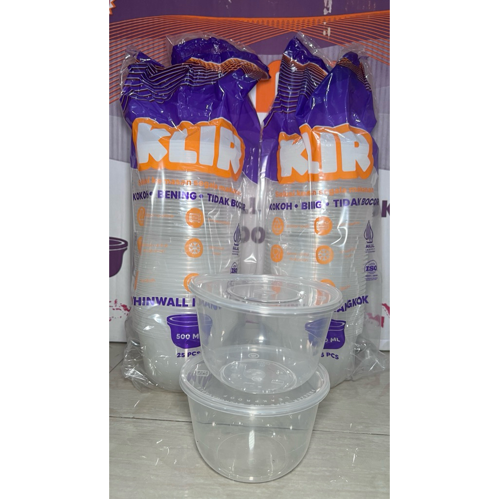 THINWALL BOWL 500ML KLIR